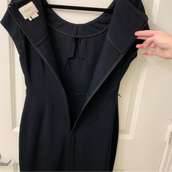 KATE SPADE Black Dress with Bow and Cap Sleeves - Picture 9 of 12
